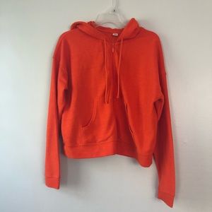 NWOT Old Navy orange zip up sweatshirt